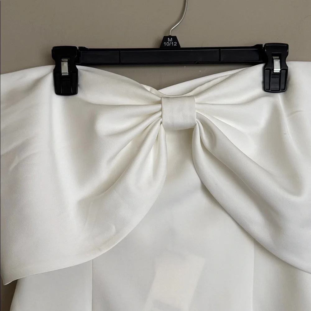 NWT- Sonya Moda Belluno Off the Shoulder Minidress, White, Large - Picture 7 of 12